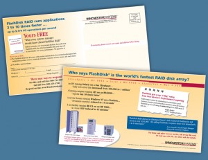 Winchester Systems postcard campaign