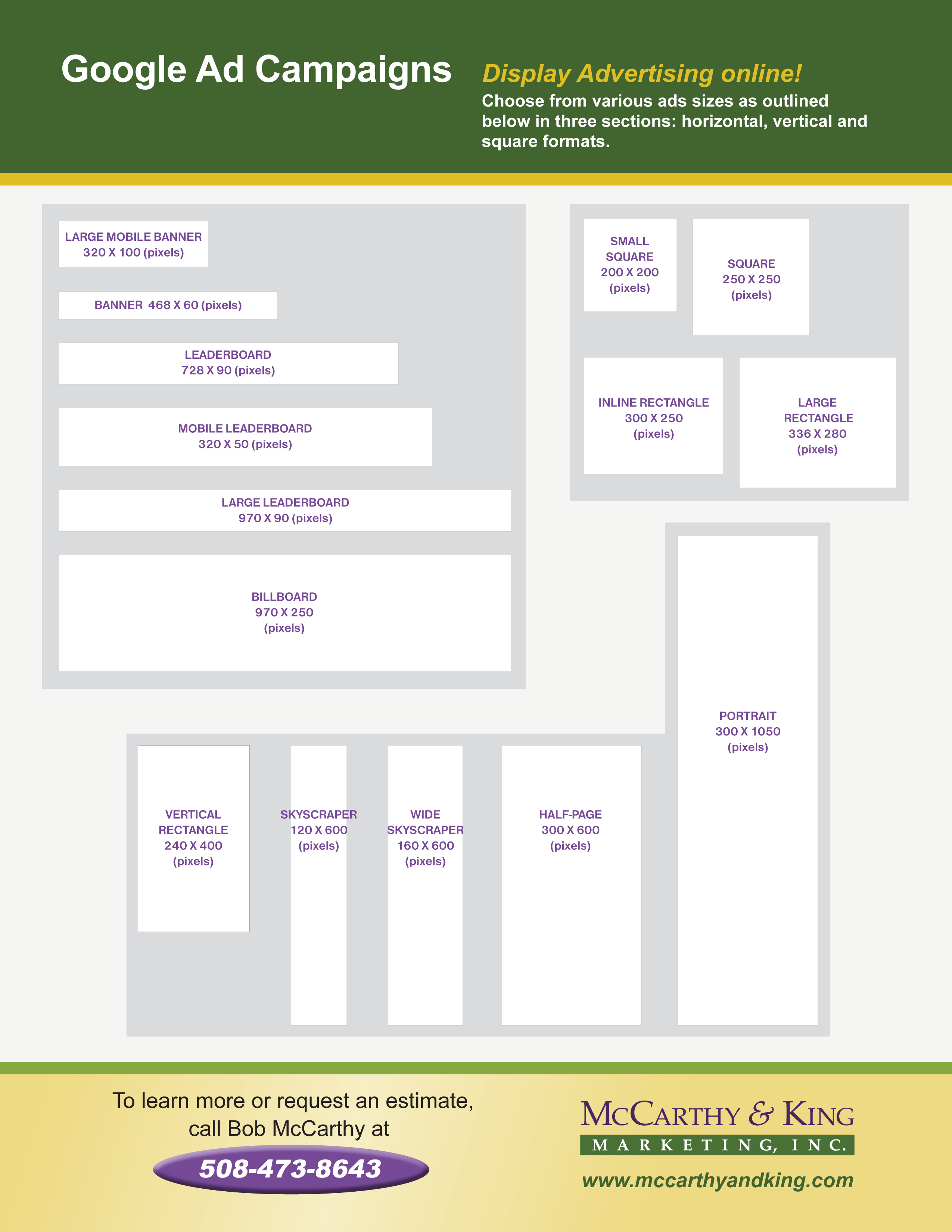Google Display Ad Sizes McCarthy And King Marketing